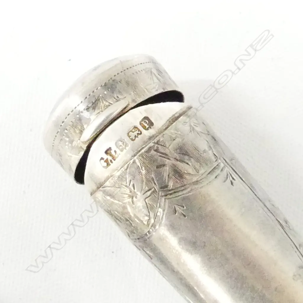STG SILVER CIGARETTE HOLDER & CASE, G LOVERIDGE & CO BIRM. 1914 Image 1++