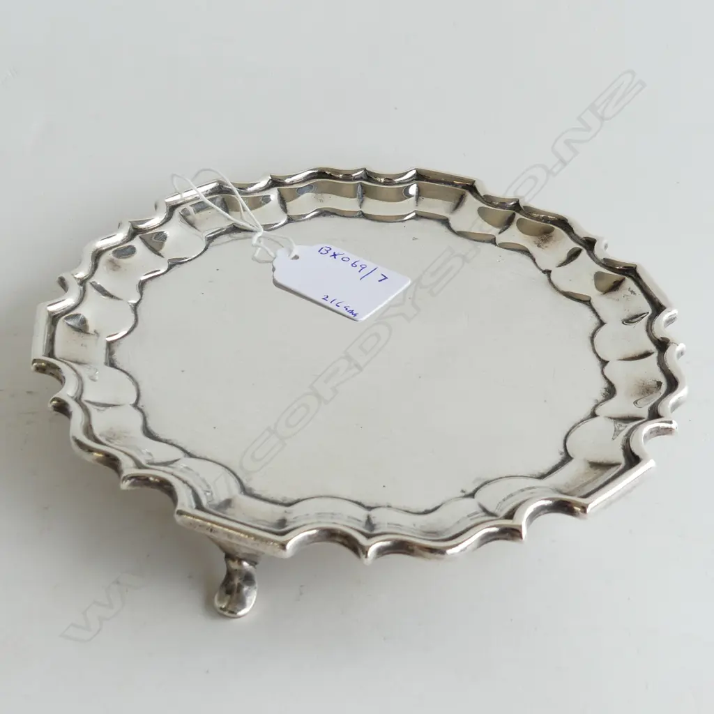 S/SILVER SMALL SALVER DIA150MM 216grms Image 1++