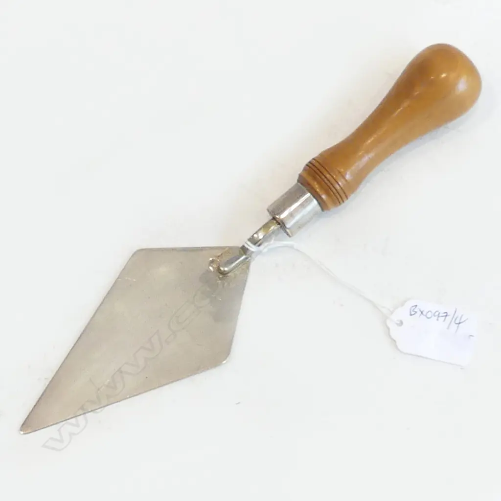 NZ HALLMARKED SILVER PRESENTATION TROWEL BY J. MONEY 1990 Image 1++