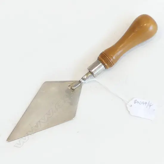 NZ HALLMARKED SILVER PRESENTATION TROWEL BY J. MONEY 1990