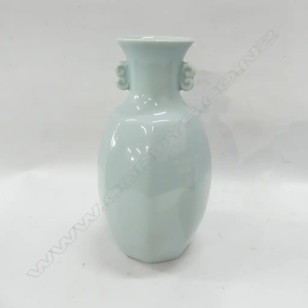 CHINESE VASE; PALE BLUE GLAZE H.230mm Image 1++