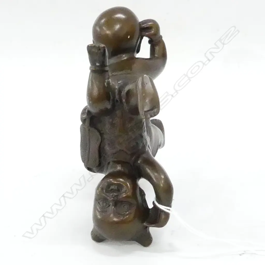 	PR ASIAN BRONZE FIGURES, INTERTWINED BOY & GIRL. H. 120mm Image 1++