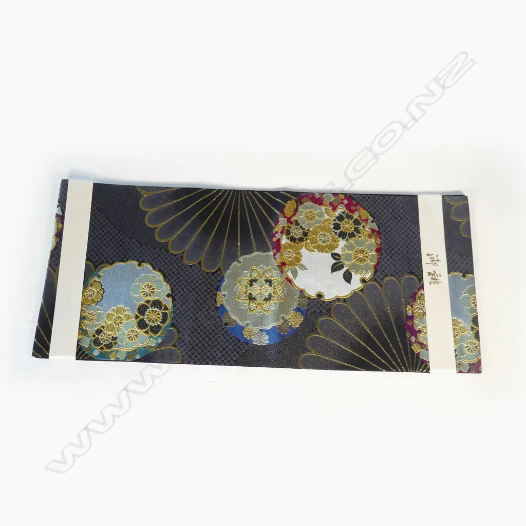 SILK HANDWOVEN OBI IN ORIGINAL PACKAGING UNUSED PRICE TAG $3000 Image 1++