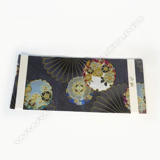 SILK HANDWOVEN OBI IN ORIGINAL PACKAGING UNUSED PRICE TAG $3000