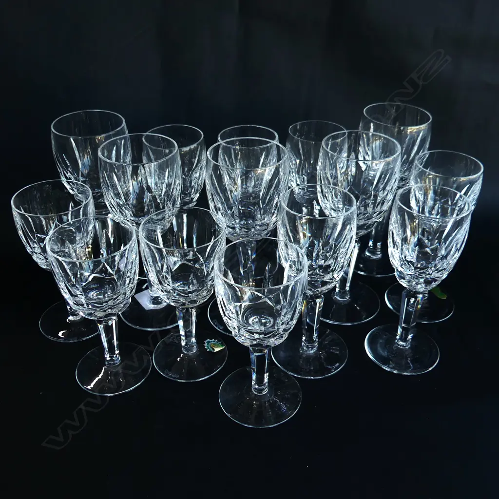 15 WATERFORD LISMORE GLASSES; 5x145mm, 6x130mm, 4x115mm Image 1++