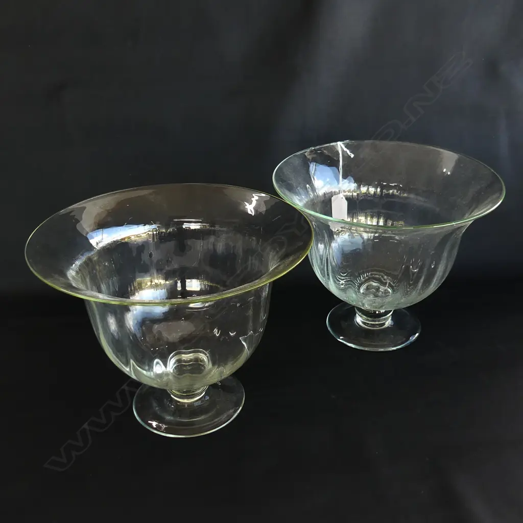 PR GLASS VASES H.205mm 270mm dia Image 1++