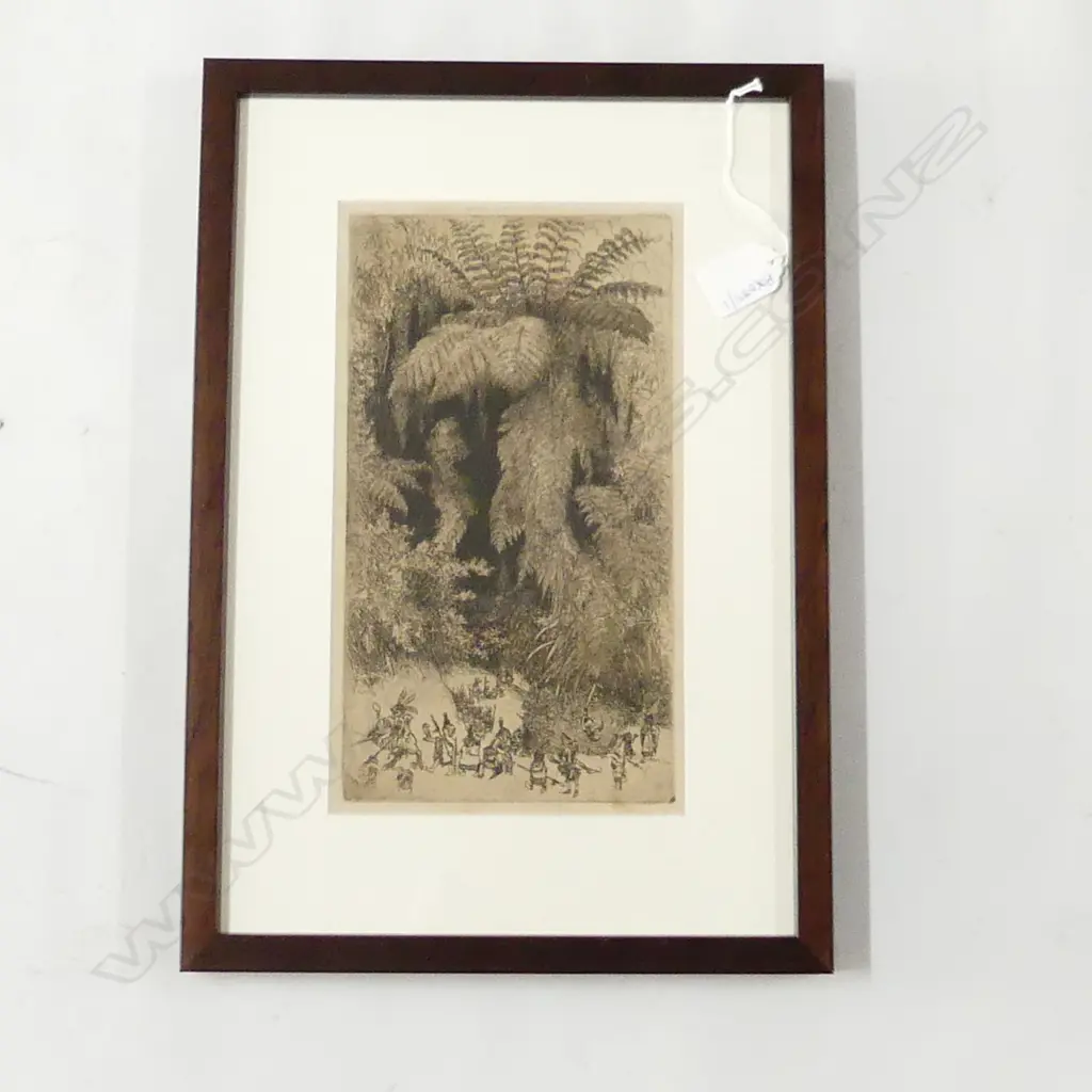 TREVOR LLOYD ETCHING, PIXIES IN BUSH, 260x150mm Image 1++