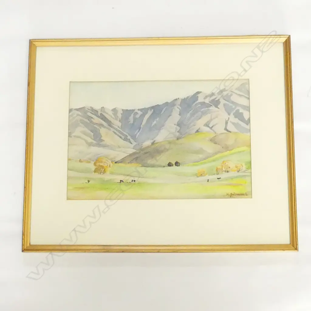 K SALMOND W/C PAINTING Image 1++