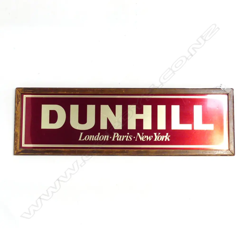 VINTAGE DUNHILL ADVERTISING SIGN 730MMX190MM Image 1++