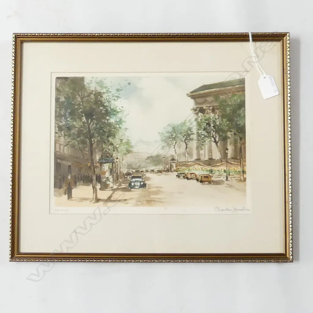 CHARLES MOUDIN, SIGNED HAND COLORED LTD ED 904/500 'PARIS MADELINE' 290 X 220MMPRINT   Image 1++