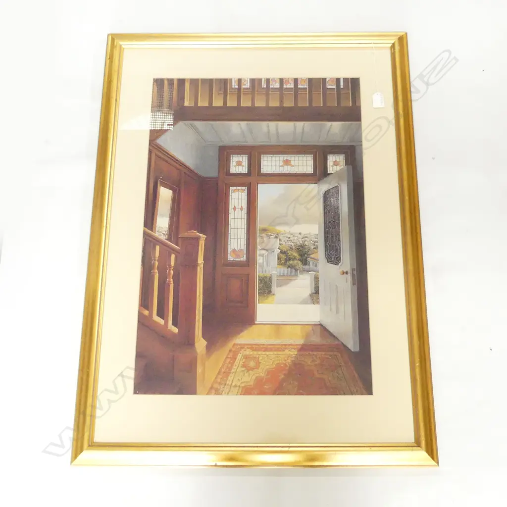 LGE PETER SIDDELL PRINT VILLA ENTRANCE 690 X 460mm Image 1++