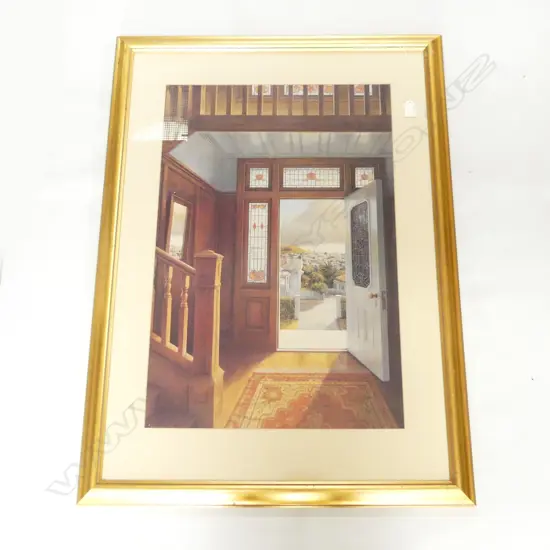 LGE PETER SIDDELL PRINT VILLA ENTRANCE 690 X 460mm