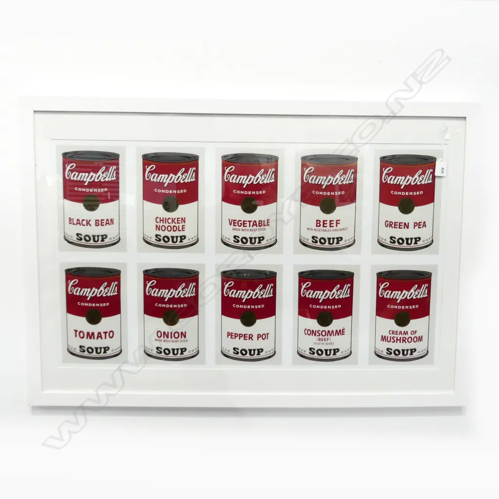 ANDY WARHOL CAMPBELLS SOUP CANS PRINT 490x840mm Image 1++