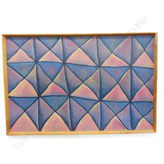 D. THYNE, LG GEOMETRIC ABSTRACT, ACRYLIC ON BOARD 760x1165mm