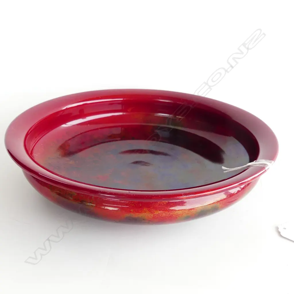 1920’S CROWN DUCAL SPECTRIA FLAMBE BOWL D. 250MM   Image 1++
