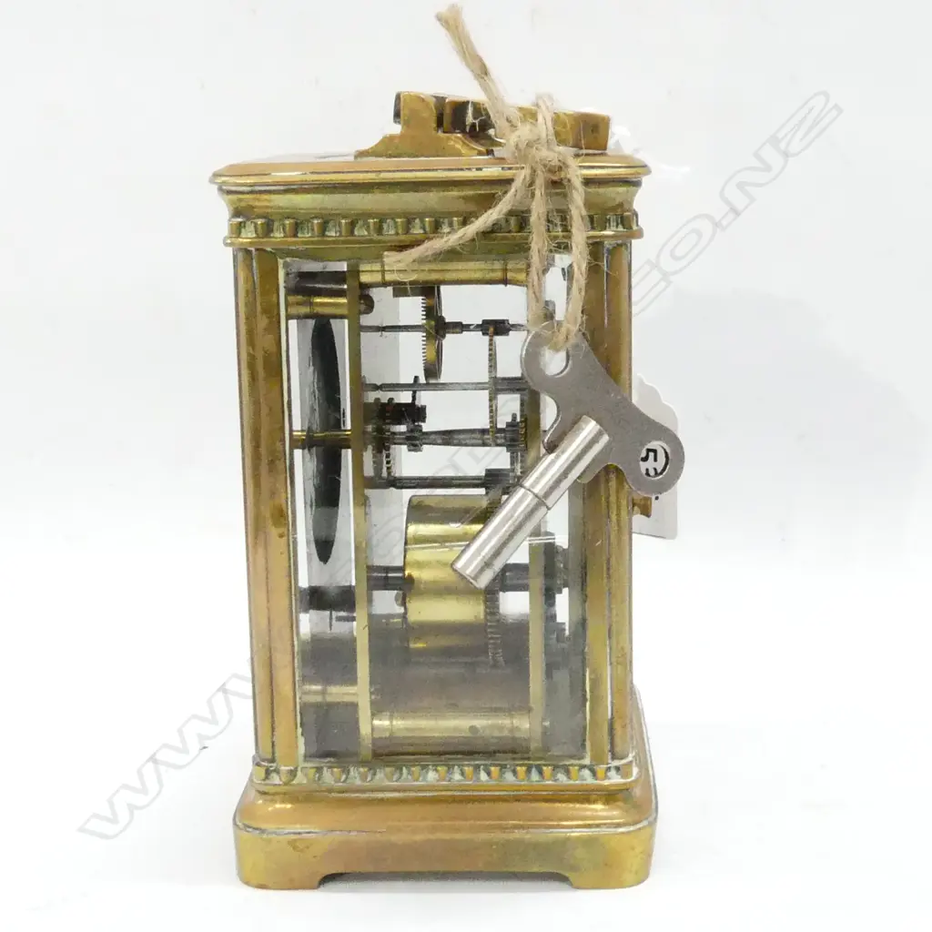 FRENCH CARRIAGE CLOCK - w. KEY H.140mm Image 1++