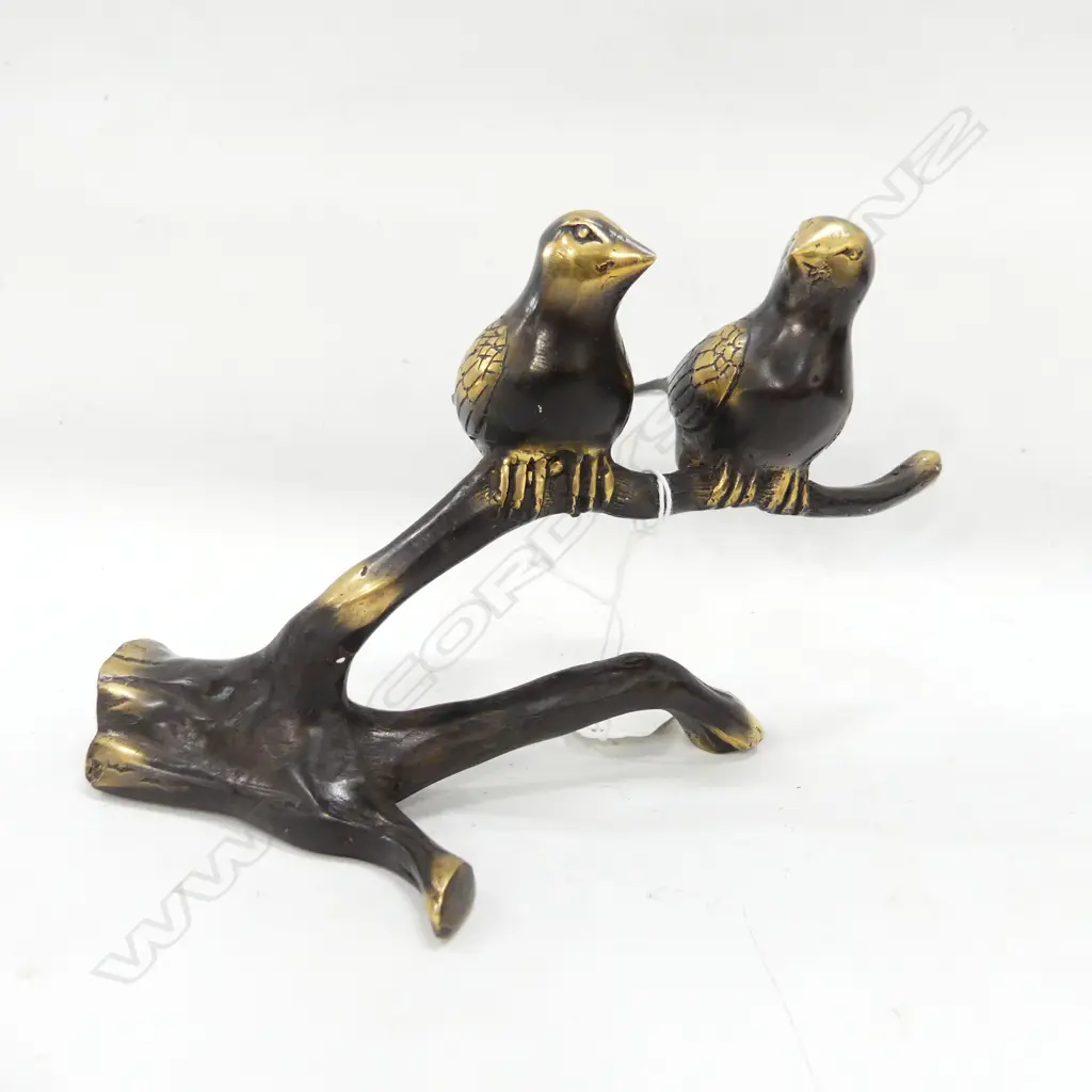 PR BRONZE BIRDS ON BRANCH W.210mm Image 1++
