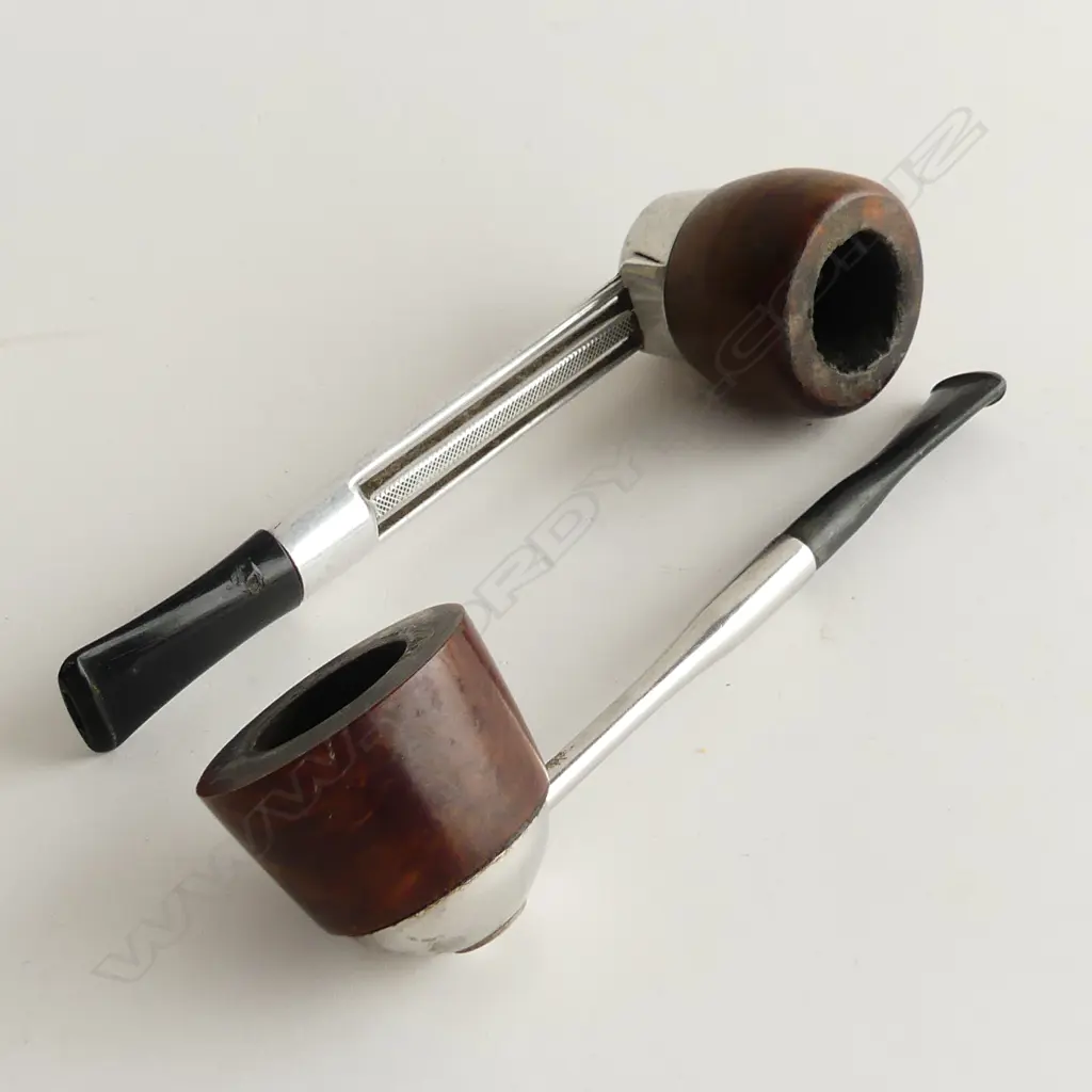 TWO VINTAGE SMOKERS PIPES  - SUPER TWIST FRANCE AND TITAN   Image 1++