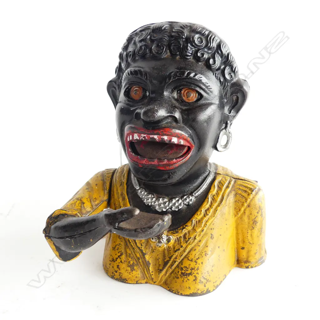 'DINAH' CAST IRON MONEY BOX H.160mm Image 1++
