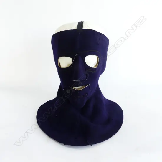 US NAVY WWII FELTED WOOL COLD WEATHER FACE MASK 