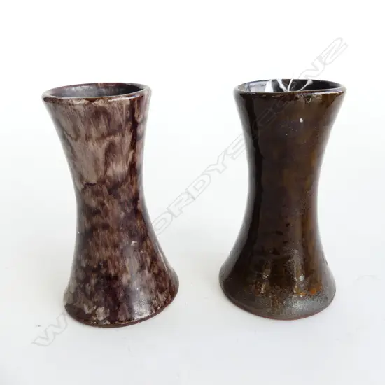 PR NZ POTTERIES WELLINGTON SPILL VASES. H. 148mm
