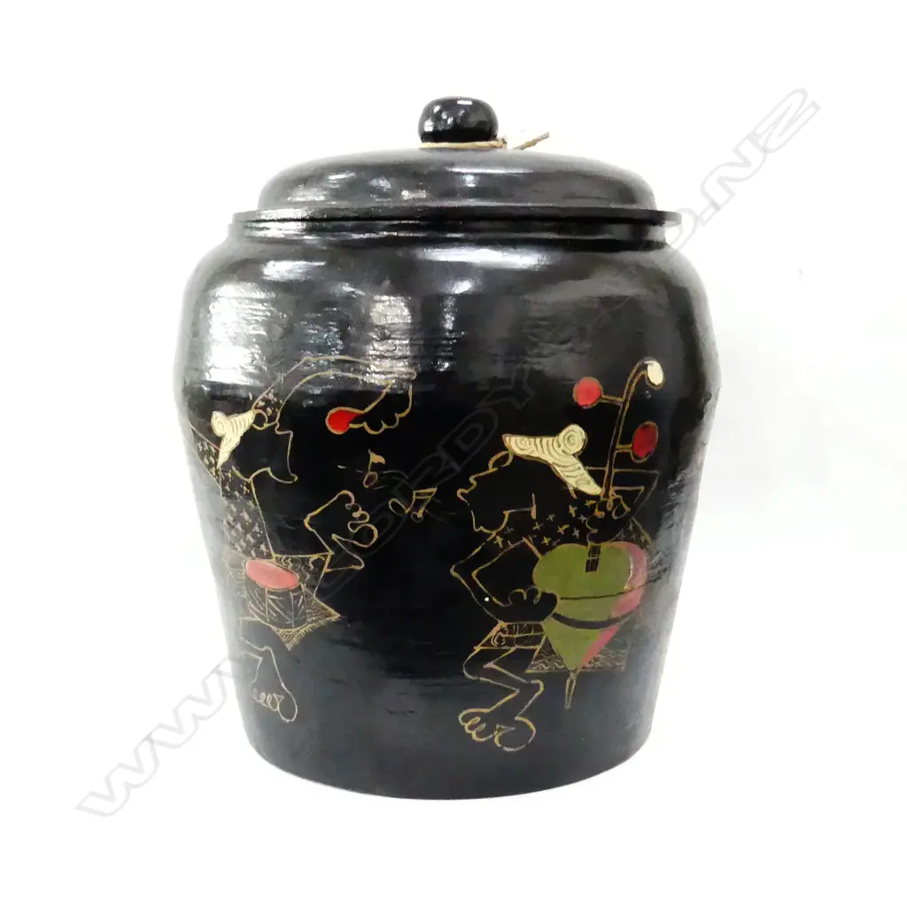 ORIENTAL RICE STORAGE LIDDED CONTAINER Image 1++