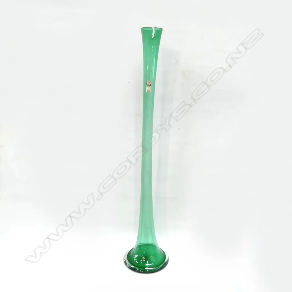 TALL GREEN GLASS VASE H.800mm Image 1++