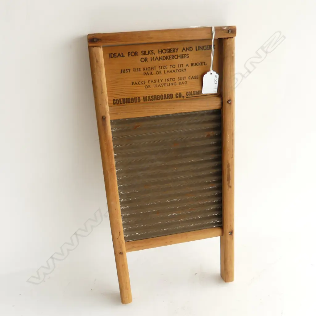 VINTAGE US PINE WASHBOARD, COLUMBUS OHIO, H.460MM Image 1++