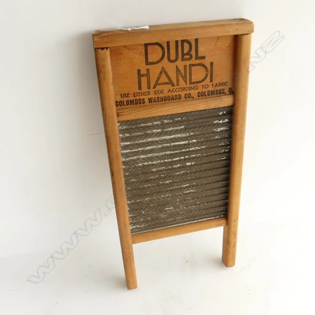 VINTAGE US PINE WASHBOARD, COLUMBUS OHIO, H.460MM Image 1++
