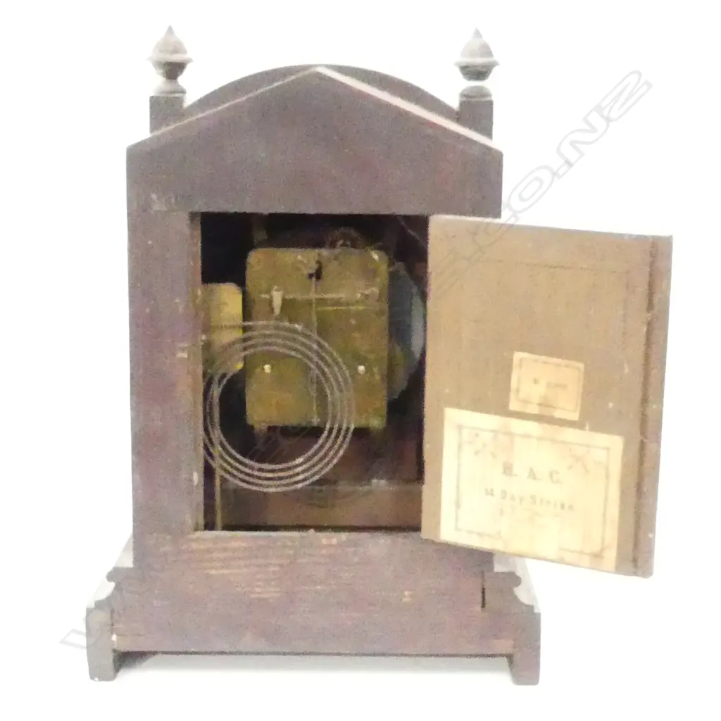 GOTHIC STYLE VINTAGE MANTLE CLOCK H.390mm - BORER Image 1++