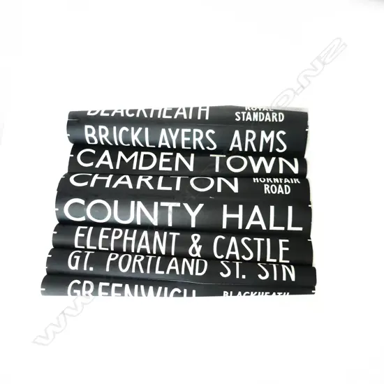VINTAGE LONDON BUS BLIND 1210x1060mm