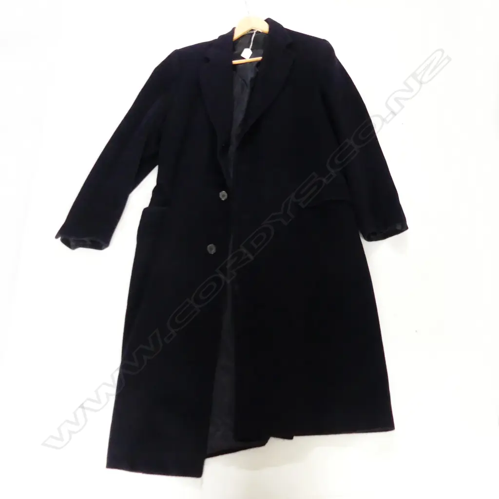 CHESTER BARRIE 100% CASHMERE COAT - DARK NAVY, ENGLAND Image 1++