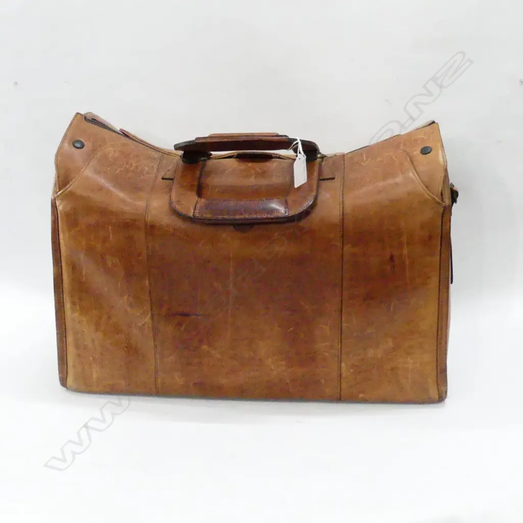 LG TAN LEATHER PROFESSIONAL CASE /BAG (DOCTOR/LAWYER) MADE IN SAN FRANCISCO, USA BY GLASER DESIGN Image 1++