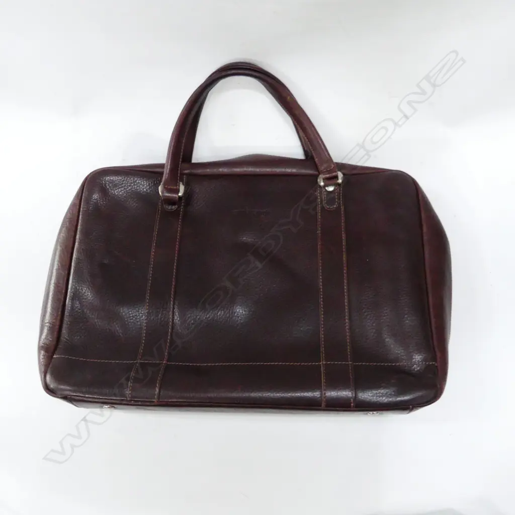 REMBRANDT (NZ) BROWN LEATHER BUSINESS CARRY BAG L. 480mm Image 1++