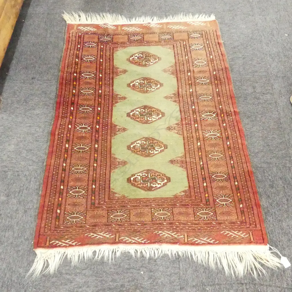 HAND KNOTTED ALL WOOL RUG 1250x870mm Image 1++