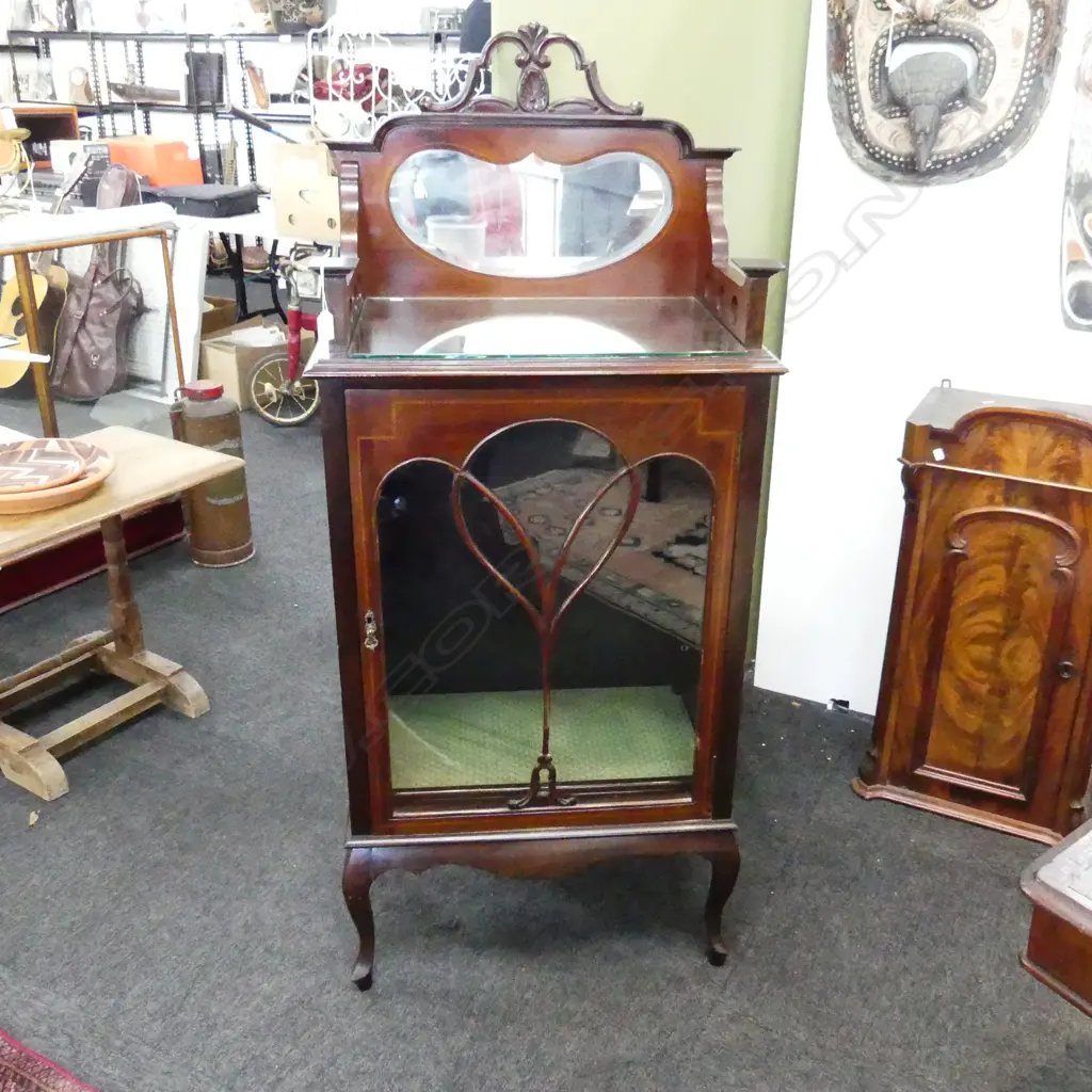 ART NOUVEAU CHINA CABINET H1M140mm W600mm Image 1++
