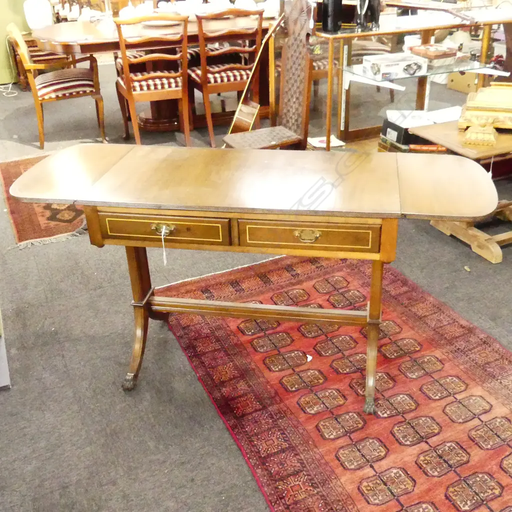 DROP SIDED SOFA TABLE L910MM Image 1++