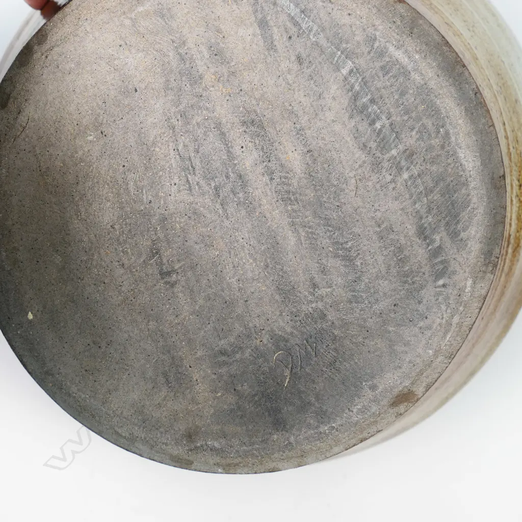 UNKNOWN POTTER ('D.W'), MASSIVE SHINO LIDDED FLOOR POT INCISED MARK TO BASE, H.660mm Image 1++
