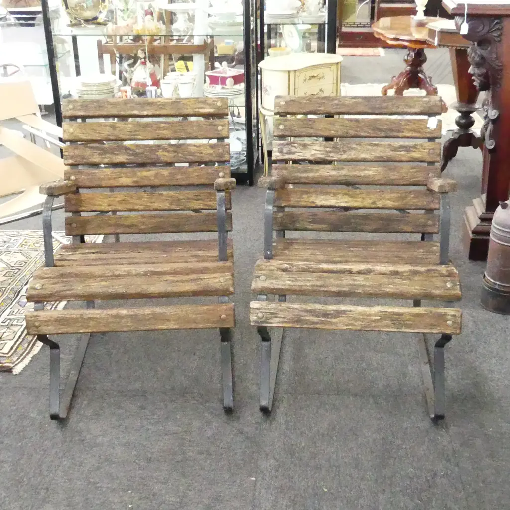 PR RUSTIC WOODEN OUTDOOR SEATS 520x700x750mm Image 1++