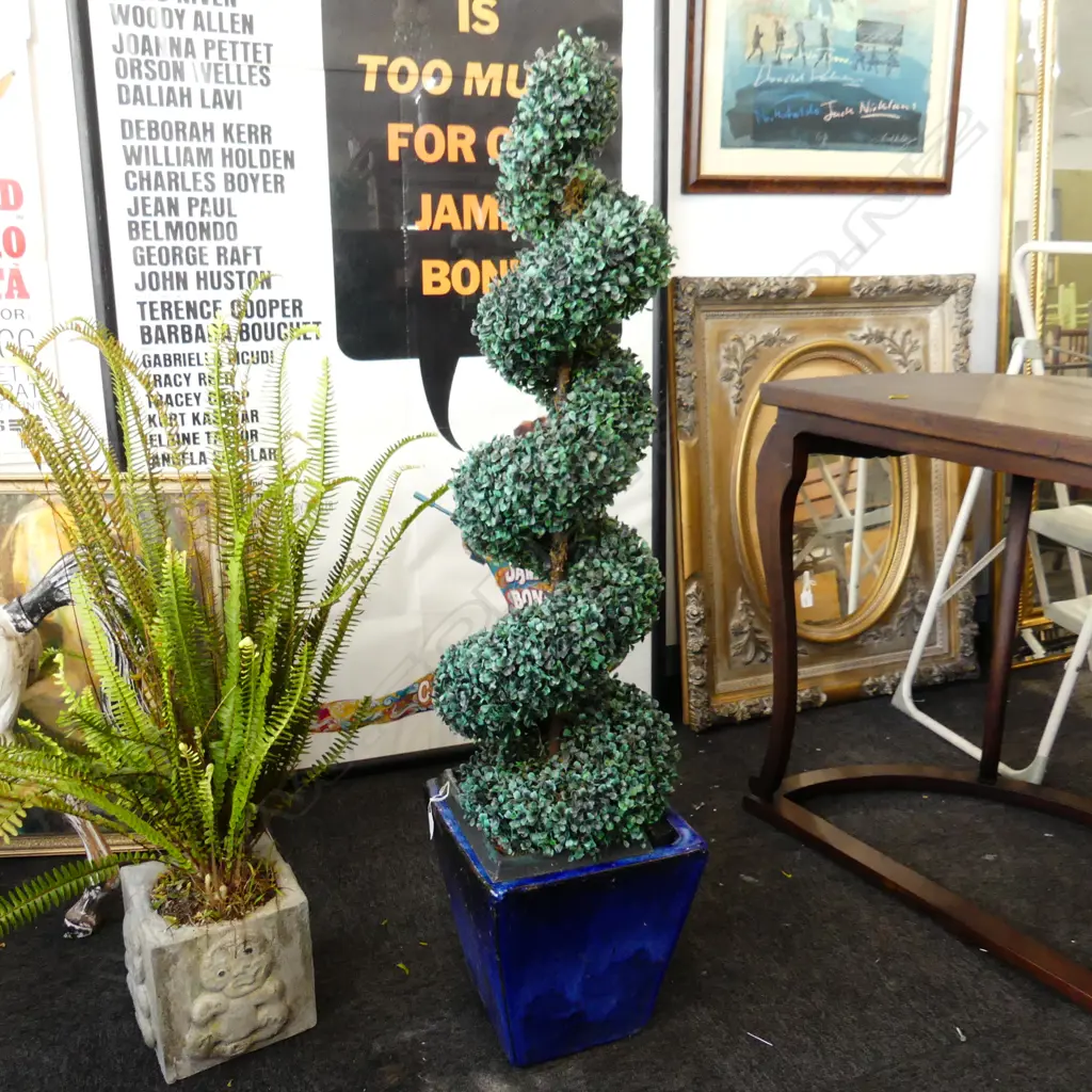 FUAX TOPIARY SPIRAL TREE H.1330mm Image 1++