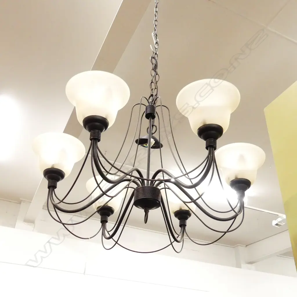 6 LIGHT SUSPENDED CHANDELIER TYPE LIGHT FITTING Dia.720mm Image 1++