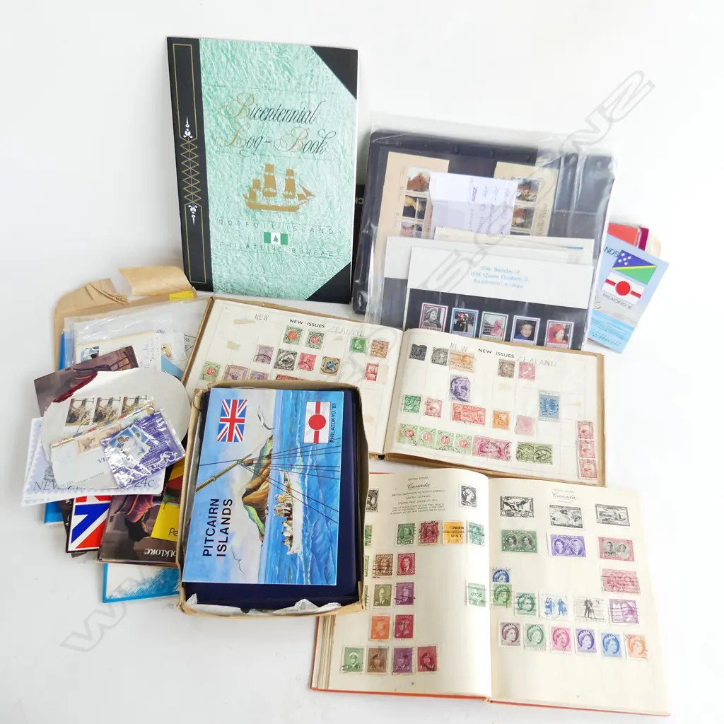 FILE BOX FULL OF STAMP COLLECTIONS  Image 1++