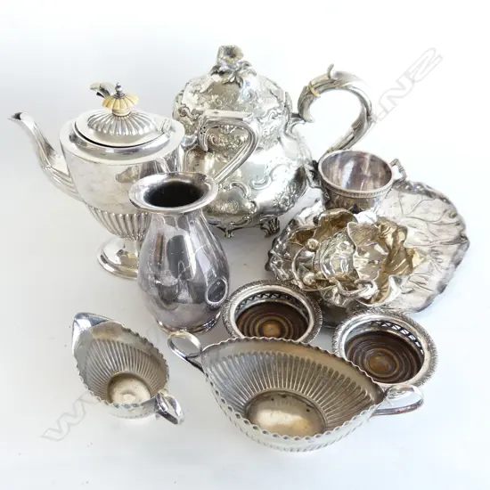 BOX LOT ASST. SILVER PLATE