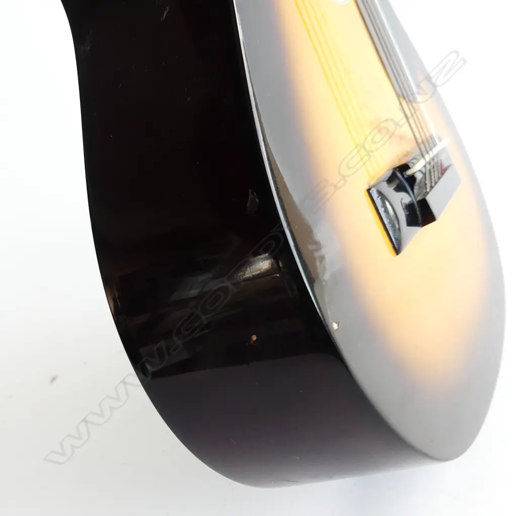 VINTAGE JAPANESE SMALL ACOUSTIC SEPIA CRUE GUITAR, CASED Image 1++