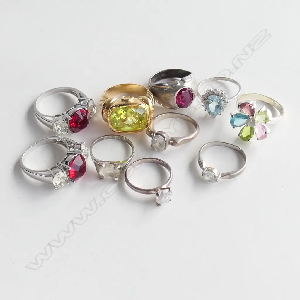 10 ASST. RINGS; MOSTLY STG  Image 1++