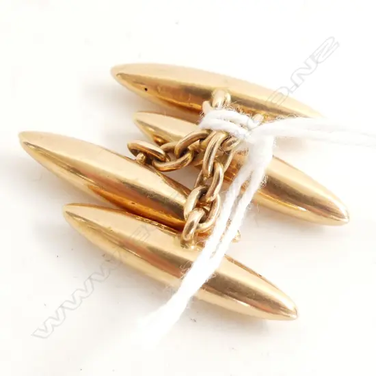 PR 15CT CUFFLINKS 5.7 GRAMS