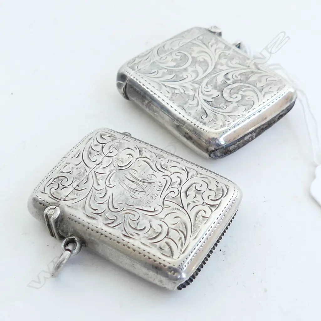 2 S/SILVER VESTA BOXES 48grms Image 1++