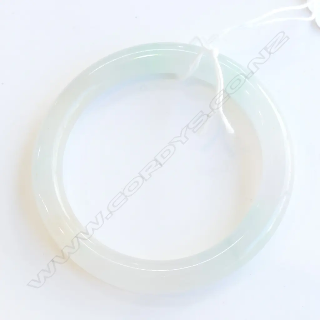 PALE JADE BANGLE 50mm int. dia.  REPAIRED Image 1++