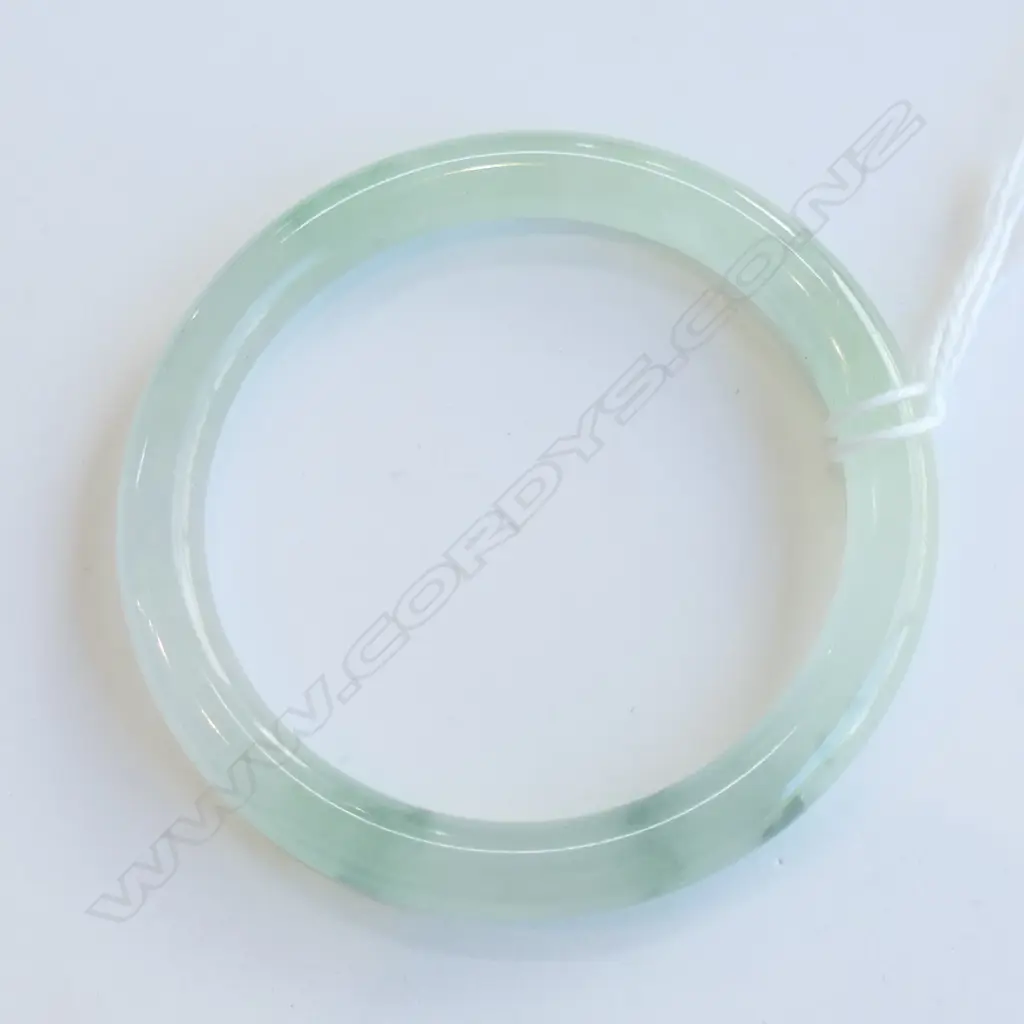 PALE JADE BANGLE 50mm int. dia.  REPAIRED Image 1++