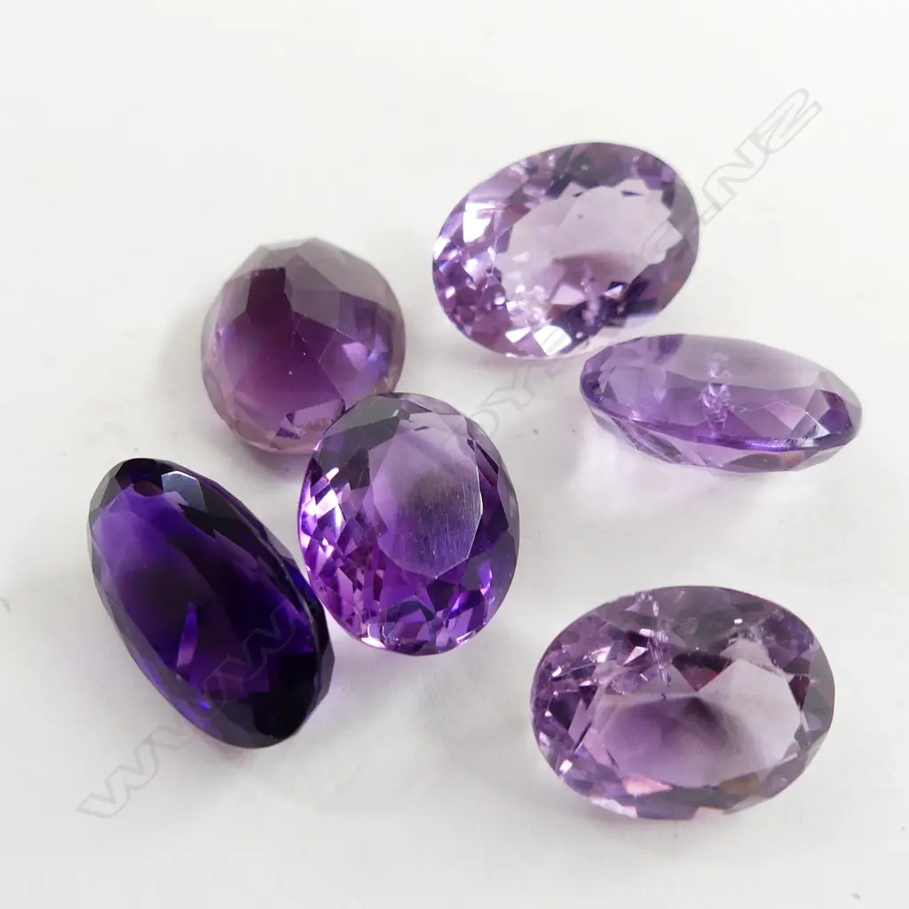 BAG 6 OVAL AMETHYSTS  Image 1++